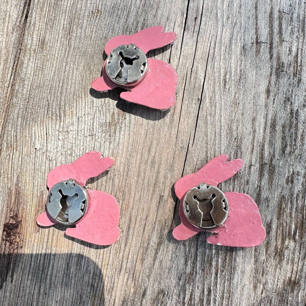 Vintage Bunny Rabbit Button Covers - Picture 2 of 2